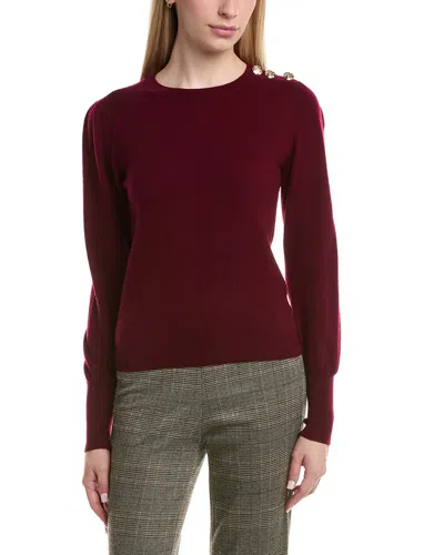 BRUNO MAGLI BUTTON SHOULDER WOOL & CASHMERE-BLEND SWEATER