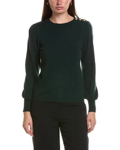 Bruno Magli Button Shoulder Wool & Cashmere-blend Sweater