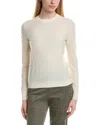 Bruno Magli Cable Crewneck Wool & Cashmere-blend Sweater In Neutral