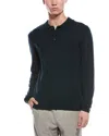 Bruno Magli Cable Front Merino Wool Polo Sweater In Green