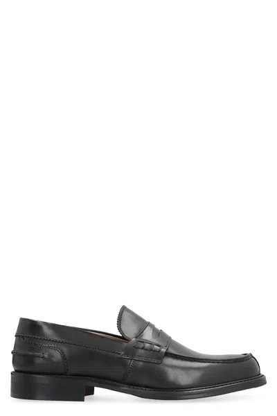 Bruno Magli Calfskin Loafers In Black