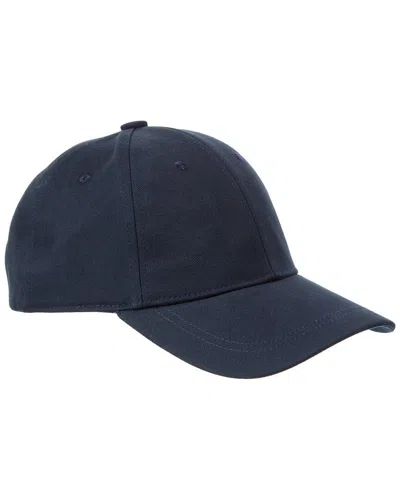 Bruno Magli Canvas Baseball Cap In Blue