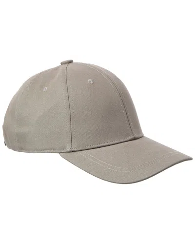 Bruno Magli Canvas Baseball Cap In Gray