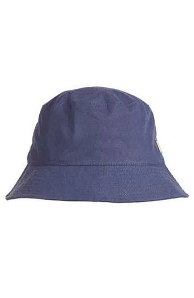 Bruno Magli Canvas Bucket Hat In Navy