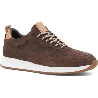 Bruno Magli Capri Sneaker In Brown Suede
