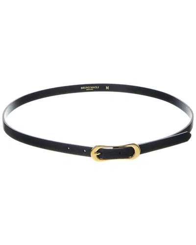 Bruno Magli Carla Leather Belt In Black