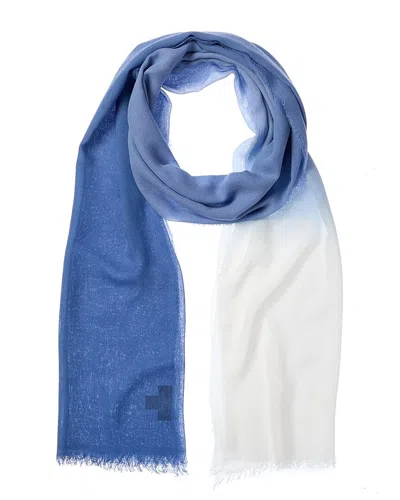 Bruno Magli Cashmere-blend Dip Dye Wrap In Blue