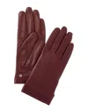 Bruno Magli Cashmere-lined Leather Gloves In Purple