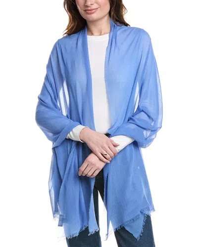 Bruno Magli Cashmere-blend Scarf In Blue