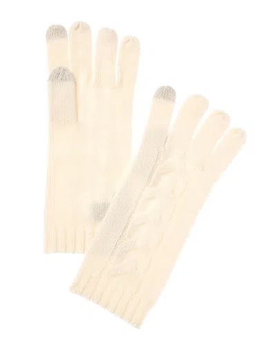 BRUNO MAGLI BRUNO MAGLI CENTER CABLE CASHMERE GLOVES