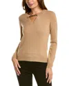 BRUNO MAGLI BRUNO MAGLI CHAIN TRIM CASHMERE SWEATER