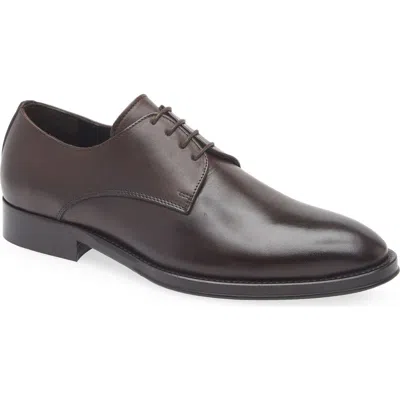 Bruno Magli Cilo Leather Derby In Dark Brown