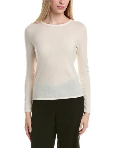 Bruno Magli Cable Crewneck Wool & Cashmere-blend Sweater In Neutral