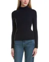 Bruno Magli Classic Turtleneck Wool & Cashmere-blend Sweater In Blue
