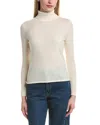 Bruno Magli Classic Turtleneck Wool & Cashmere-blend Sweater In White