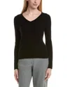 Bruno Magli Classic Crewneck Wool & Cashmere-blend Sweater In Black