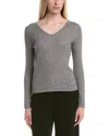 Bruno Magli Classic Crewneck Wool & Cashmere-blend Sweater In Gray