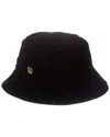 Bruno Magli Corduroy Bucket Hat In Black
