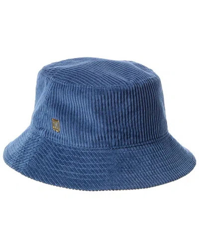 Bruno Magli Corduroy Bucket Hat In Blue
