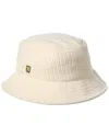 Bruno Magli Corduroy Bucket Hat In White
