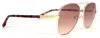 Bruno Magli Costa Sunglass In Silver In Pink