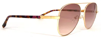 Bruno Magli Costa Sunglass In Silver In Pink