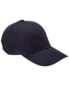 Bruno Magli Cotton Baseball Cap With Logo Buckle