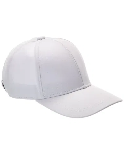Bruno Magli Cotton Baseball Cap With Logo Buckle In Multi