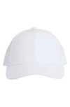 Bruno Magli Cotton Twill Baseball Cap In White