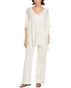 Bruno Magli Open Knit Poncho In White