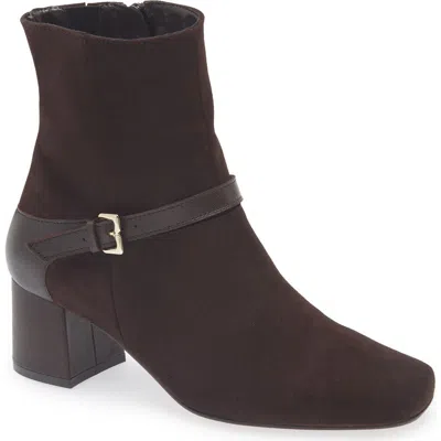 Bruno Magli Danica Square Toe Bootie In Brown