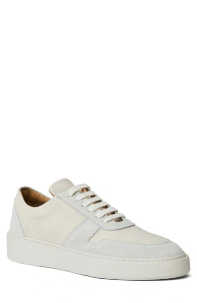 Bruno Magli Men's Darian Suede & Canvas Low-top Trainers In Off White