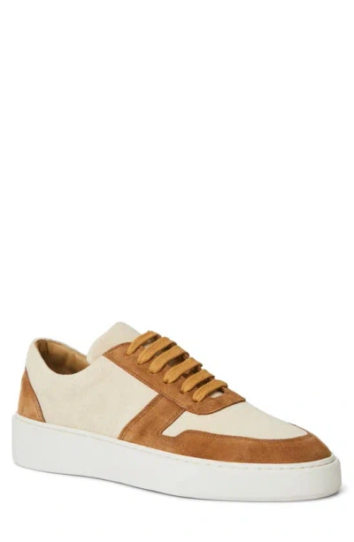 Bruno Magli Men's Darian Suede & Canvas Low-top Trainers In Sand