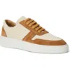 Bruno Magli Men's Darian Suede & Canvas Low-top Sneakers In Sand Canvas