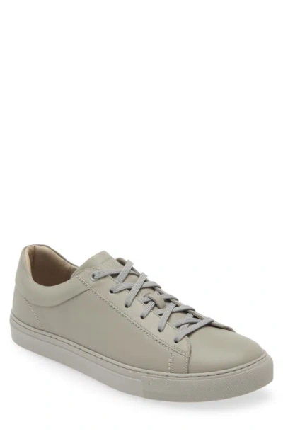 Bruno Magli Diego Leather Sneaker In Grey/ Grey