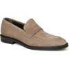 Bruno Magli Dorzano Penny Loafer In Taupe Suede