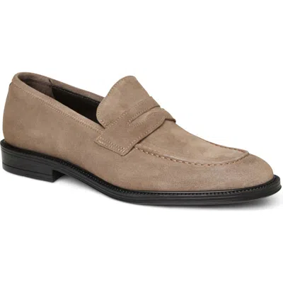 Bruno Magli Dorzano Penny Loafer In Taupe Suede