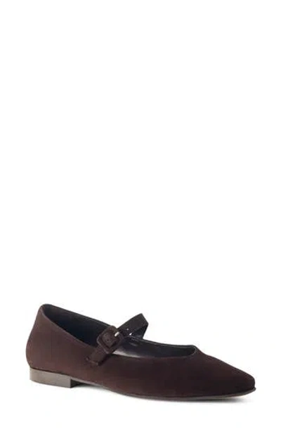 Bruno Magli Elissa Mary Jane Flat In Brown