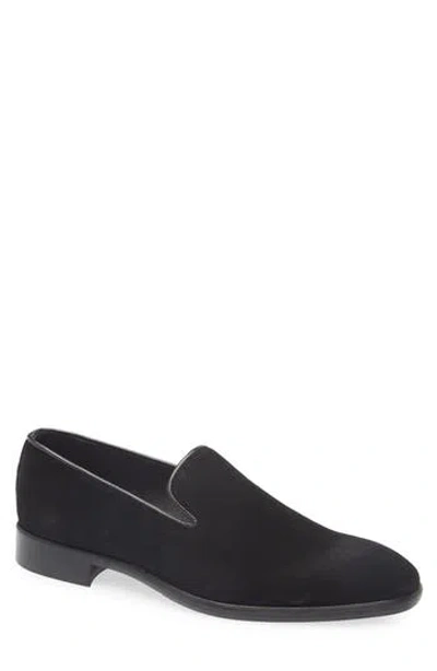 Bruno Magli Ellington Velvet Loafer In Black