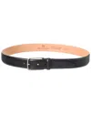 Bruno Magli Emilio Leather Belt In Black