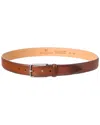 Bruno Magli Emilio Leather Belt In Brown