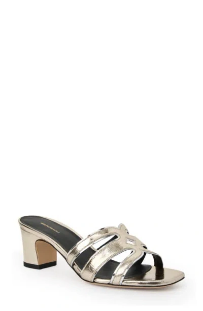 Bruno Magli Enora Slide Sandal In Silver