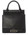 Bruno Magli Etta Leather Clutch In Black