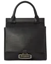 Bruno Magli Etta Leather Clutch In Black