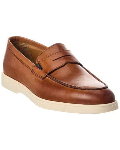 Bruno Magli Ettore Leather Loafer In Brown