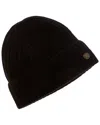 Bruno Magli Honeycomb Stitched Cuffed Cashmere Hat In Brown