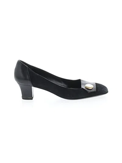 Pre-owned Bruno Magli Flats In Black