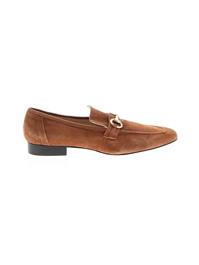 Pre-owned Bruno Magli Flats In Brown