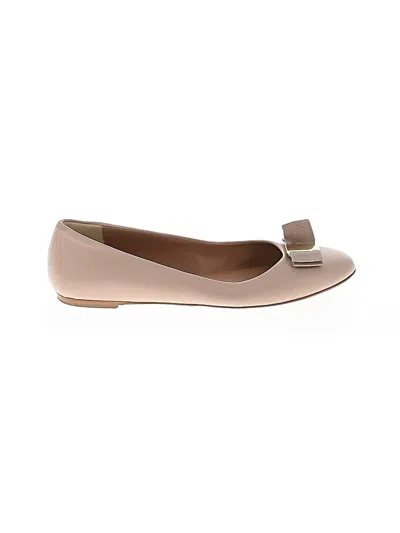 Pre-owned Bruno Magli Flats In Tan