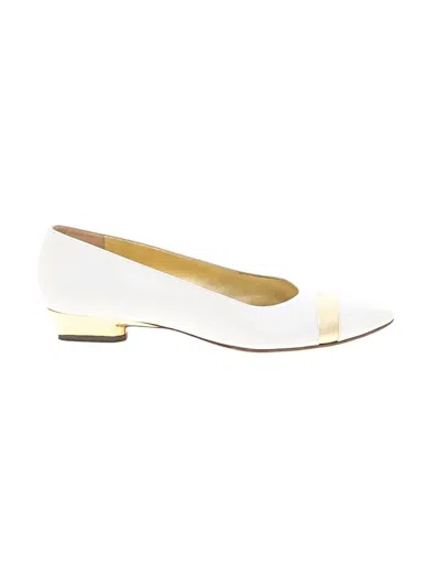 Pre-owned Bruno Magli Flats In White